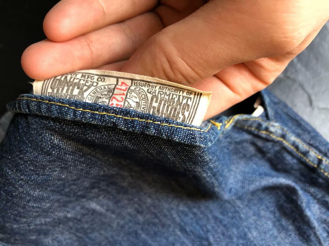 The Real McCoy's Joe McCoy Men's Denim T-Shirt Size US M / EU 48-50 / 2 - 3 Thumbnail