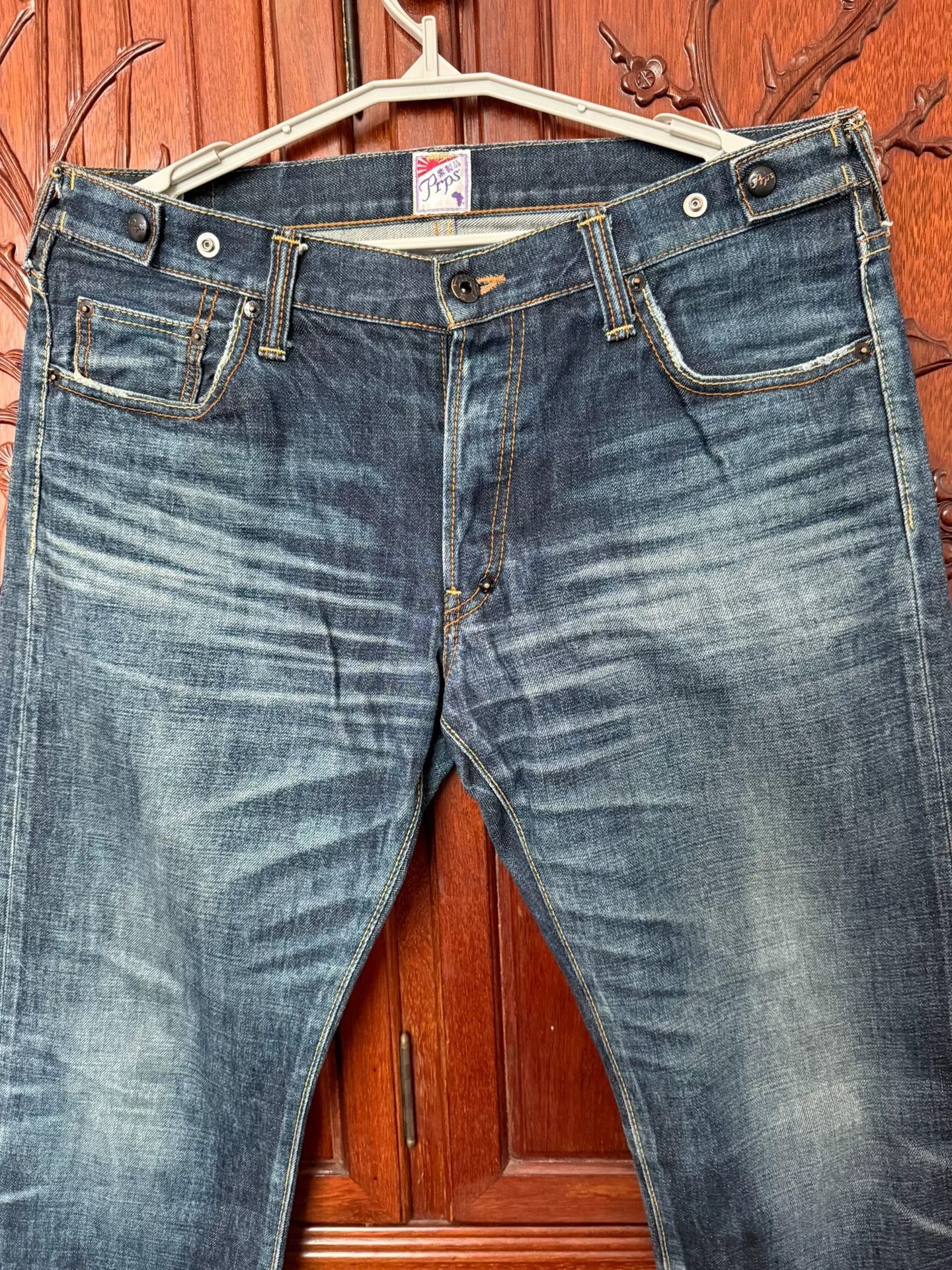 Other Men's Japanese Straight Washed Jeans Size US 36 / EU 52 - 3 Thumbnail