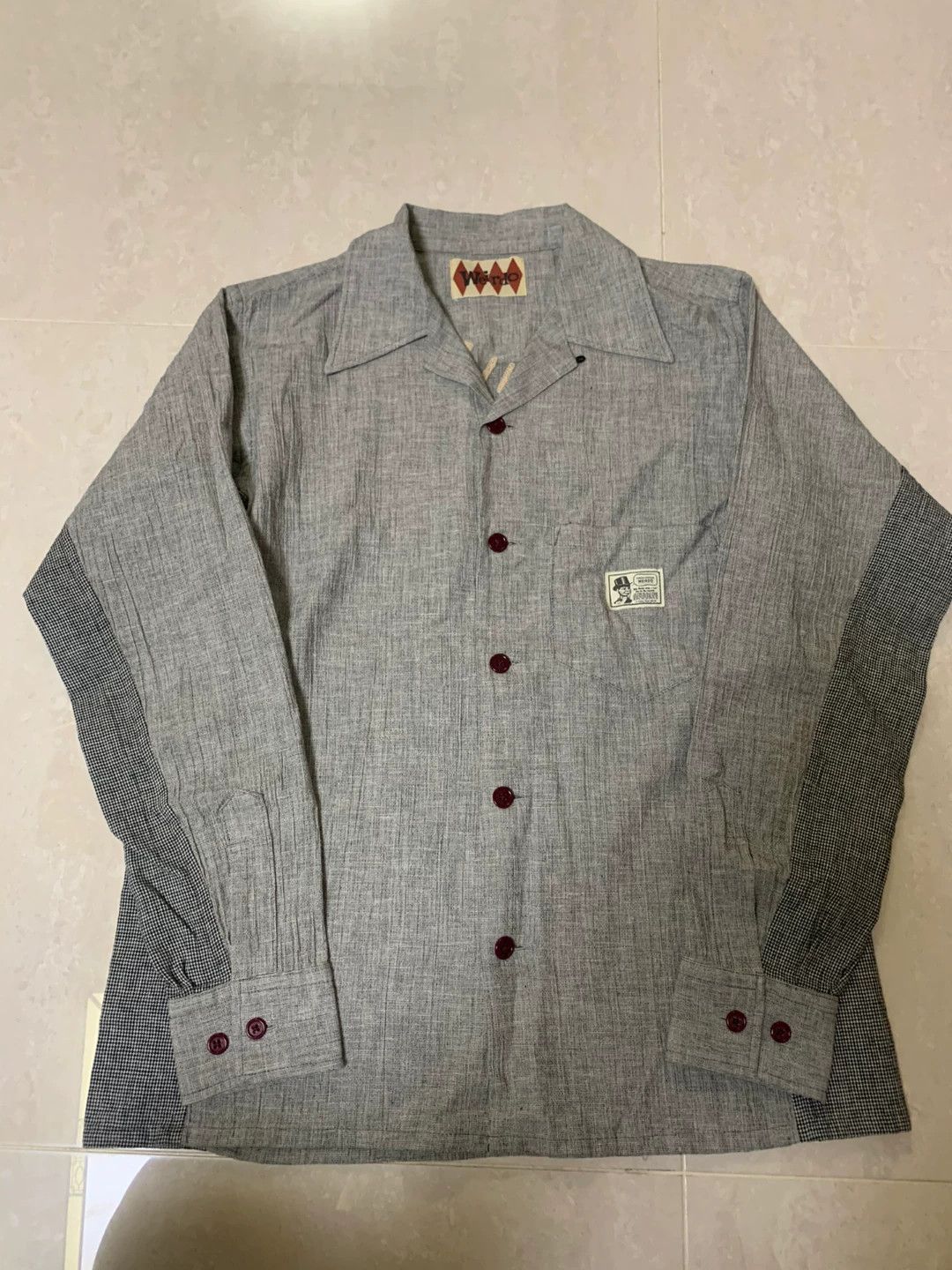 Absurd Gladhand Weirdo Long Sleeve Cuban Collar Shirt Size US M / EU 48-50 / 2 - 2 Thumbnail