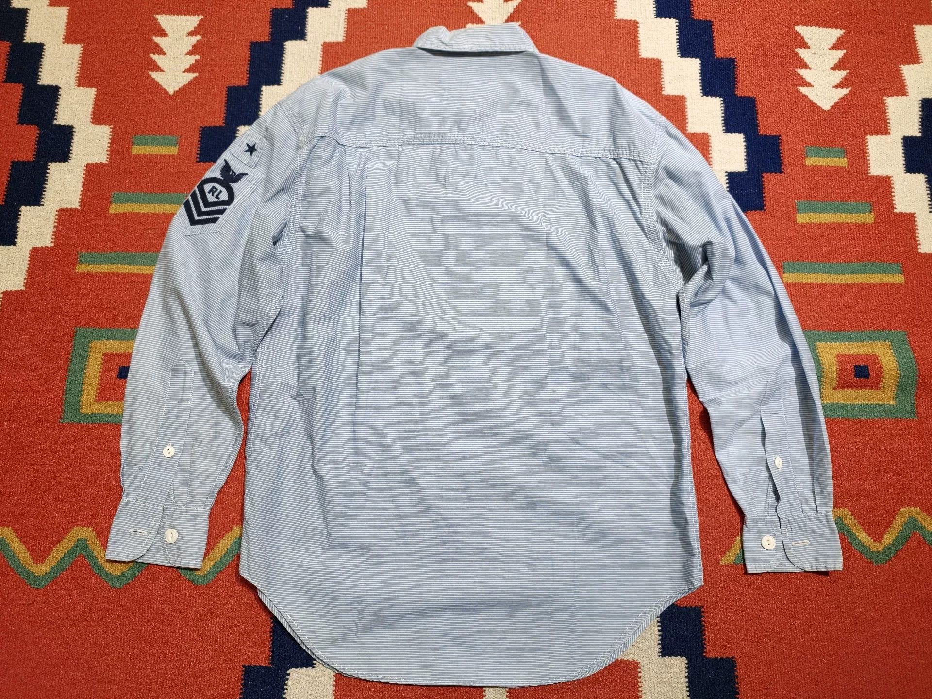 Vintage Vintage Ralph Lauren Country Navy Striped Shirt Size US M / EU 48-50 / 2 - 4 Thumbnail