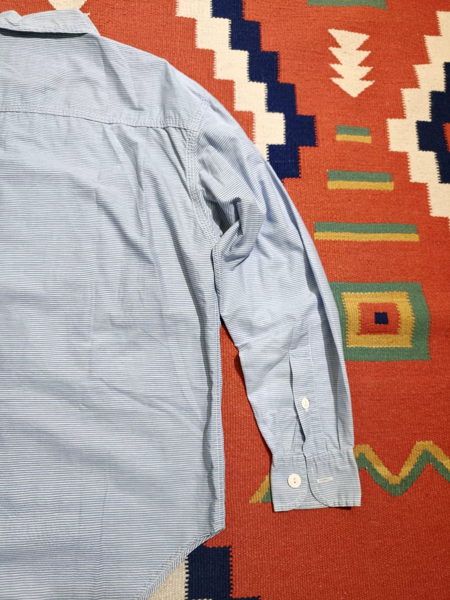 Vintage Vintage Ralph Lauren Country Navy Striped Shirt Size US M / EU 48-50 / 2 - 7 Thumbnail