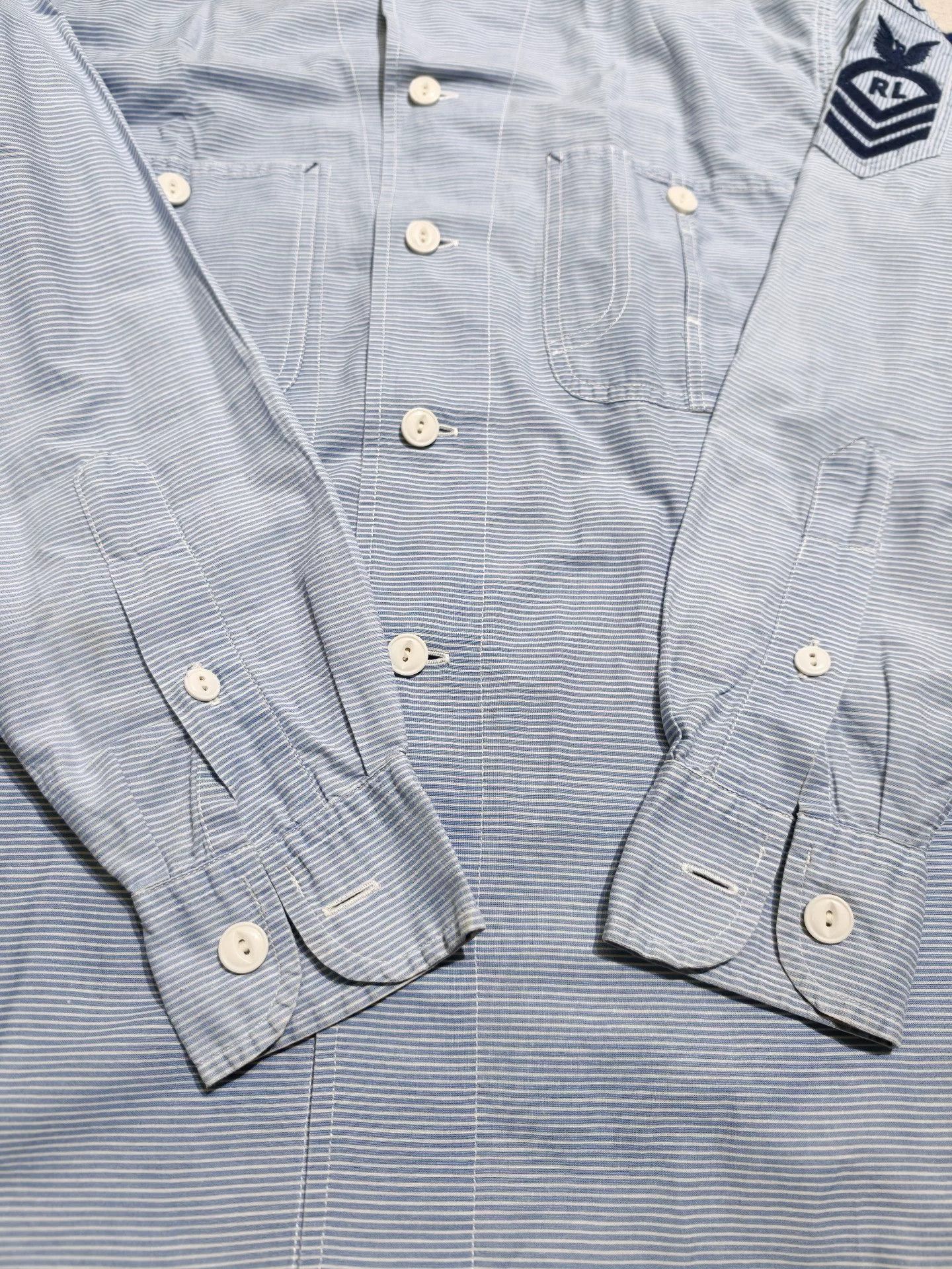 Vintage Vintage Ralph Lauren Country Navy Striped Shirt Size US M / EU 48-50 / 2 - 6 Thumbnail
