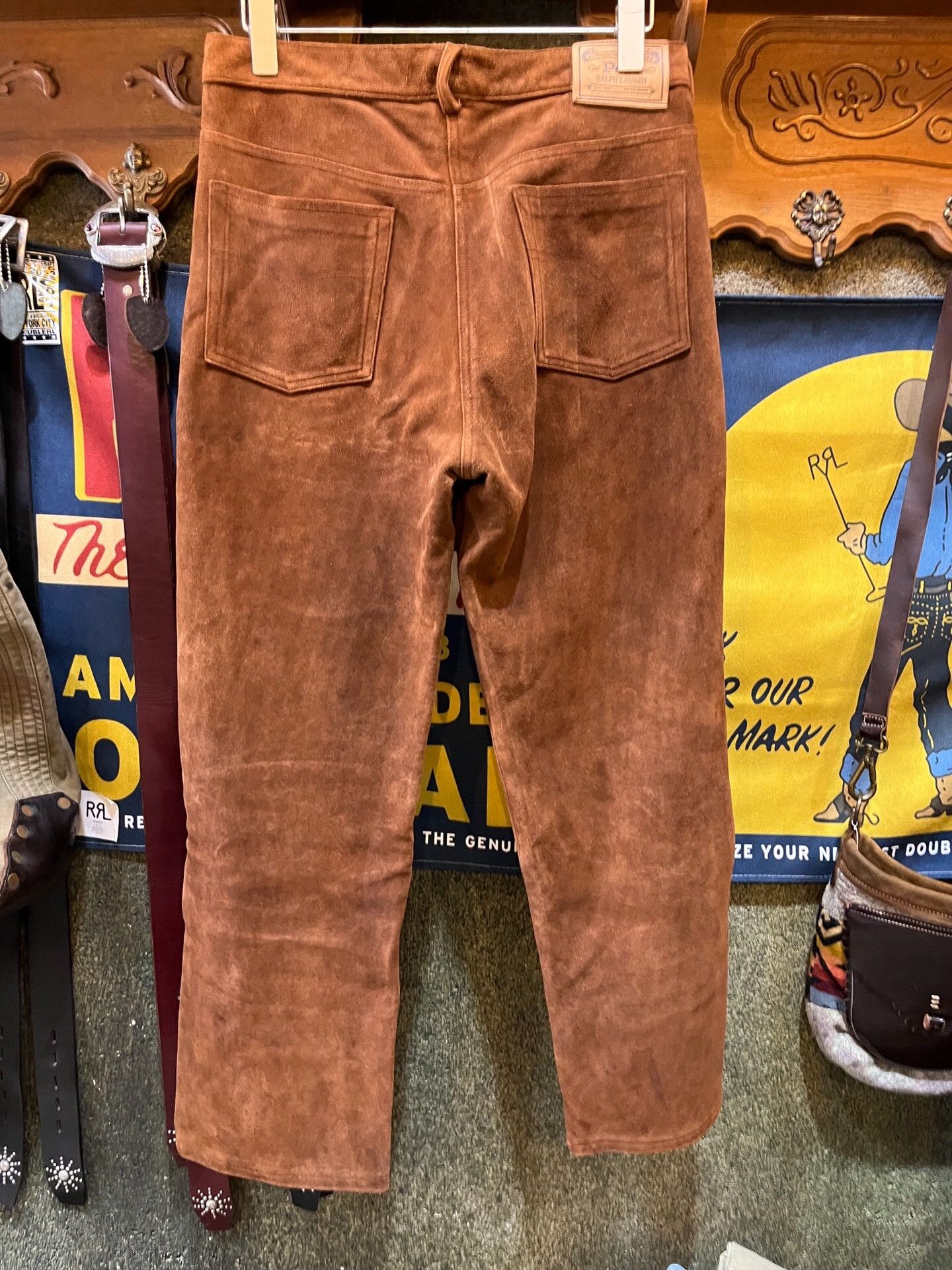 RRL Ralph Lauren Ralph Lauren Double RL Suede Casual Pants Size US 31 - 2 Thumbnail