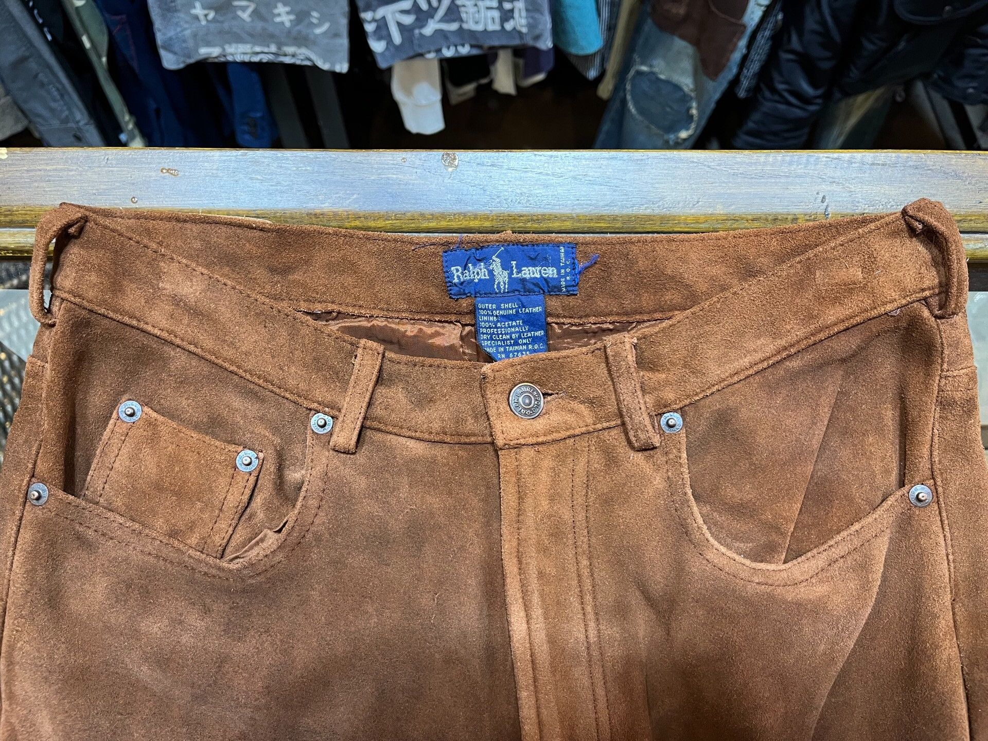 RRL Ralph Lauren Ralph Lauren Double RL Suede Casual Pants Size US 31 - 3 Thumbnail