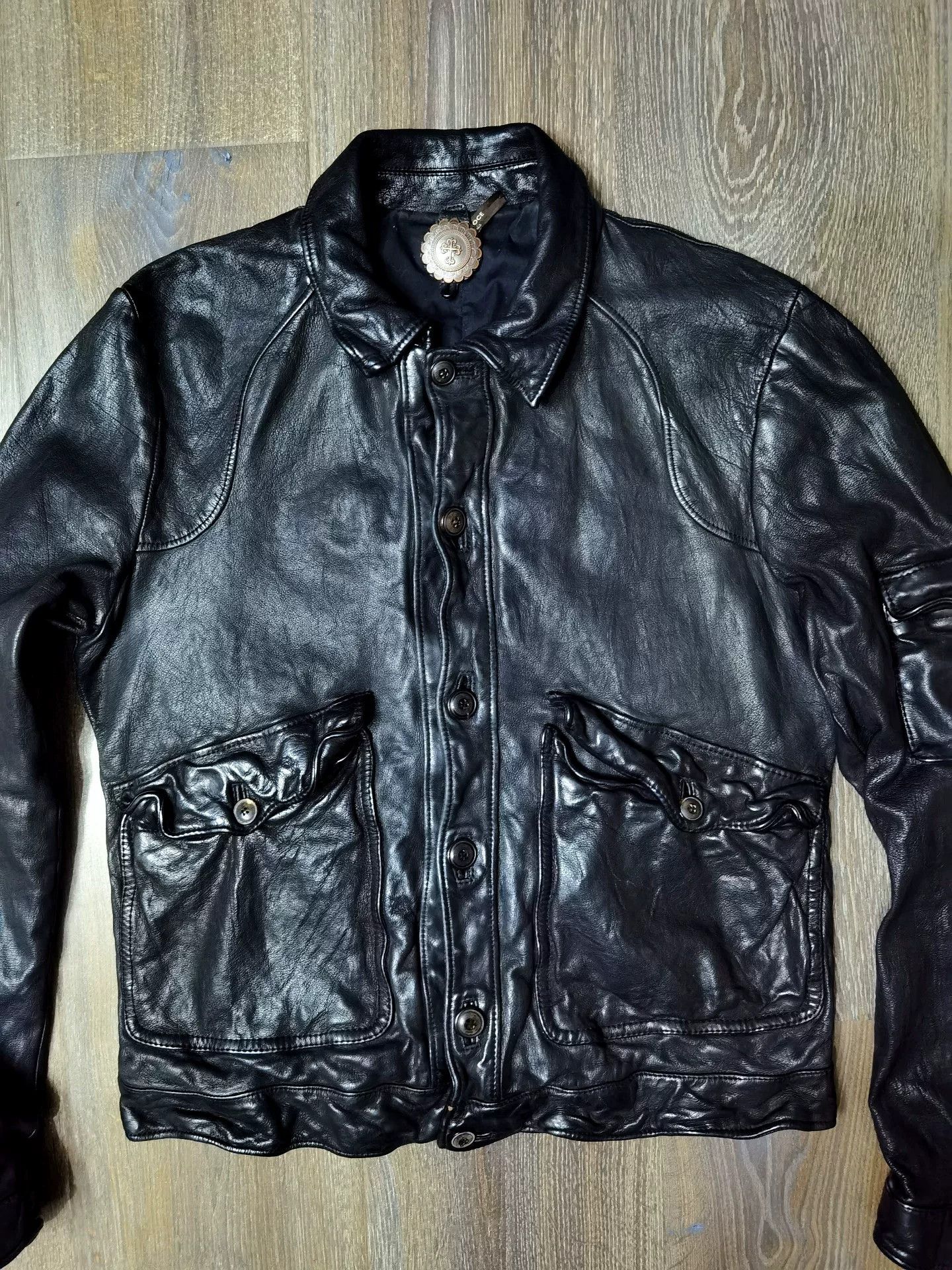 Santacroce Santacroce Buffalo Leather Jacket Size US M / EU 48-50 / 2 - 3 Thumbnail
