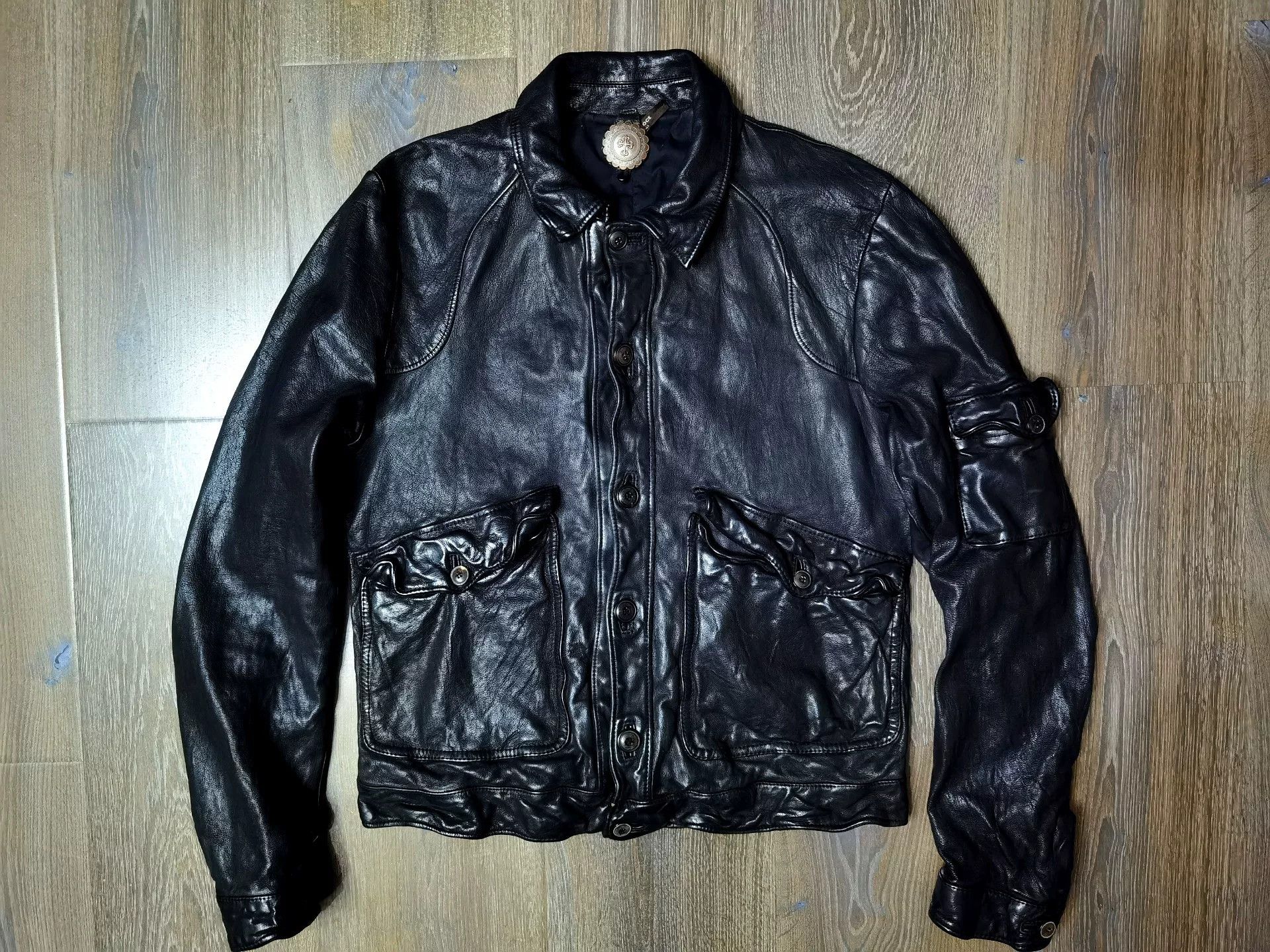Santacroce Santacroce Buffalo Leather Jacket Size US M / EU 48-50 / 2 - 2 Thumbnail