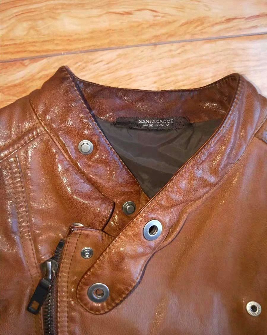 Santacroce Santacroce Italian Cowhide Leather Jacket Size US M / EU 48-50 / 2 - 2 Thumbnail