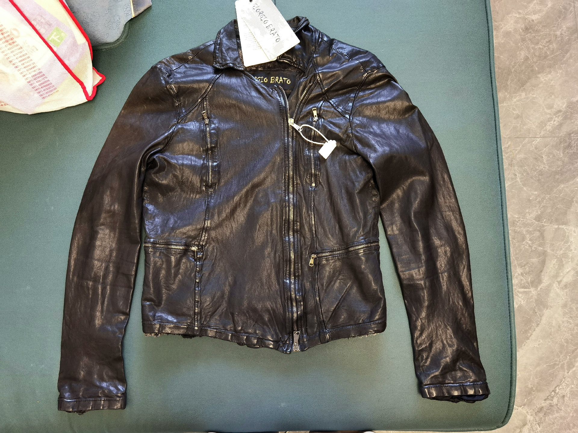 Giorgio Brato Giorgio Brato Short Leather Jacket Size US M / EU 48-50 / 2 - 5 Thumbnail