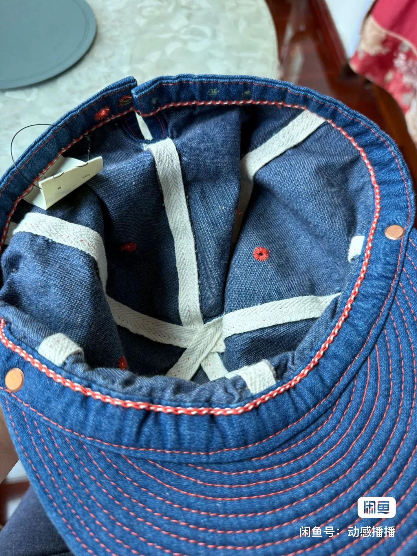 Vintage Decho Denim Baseball Cap Size ONE SIZE - 6 Thumbnail