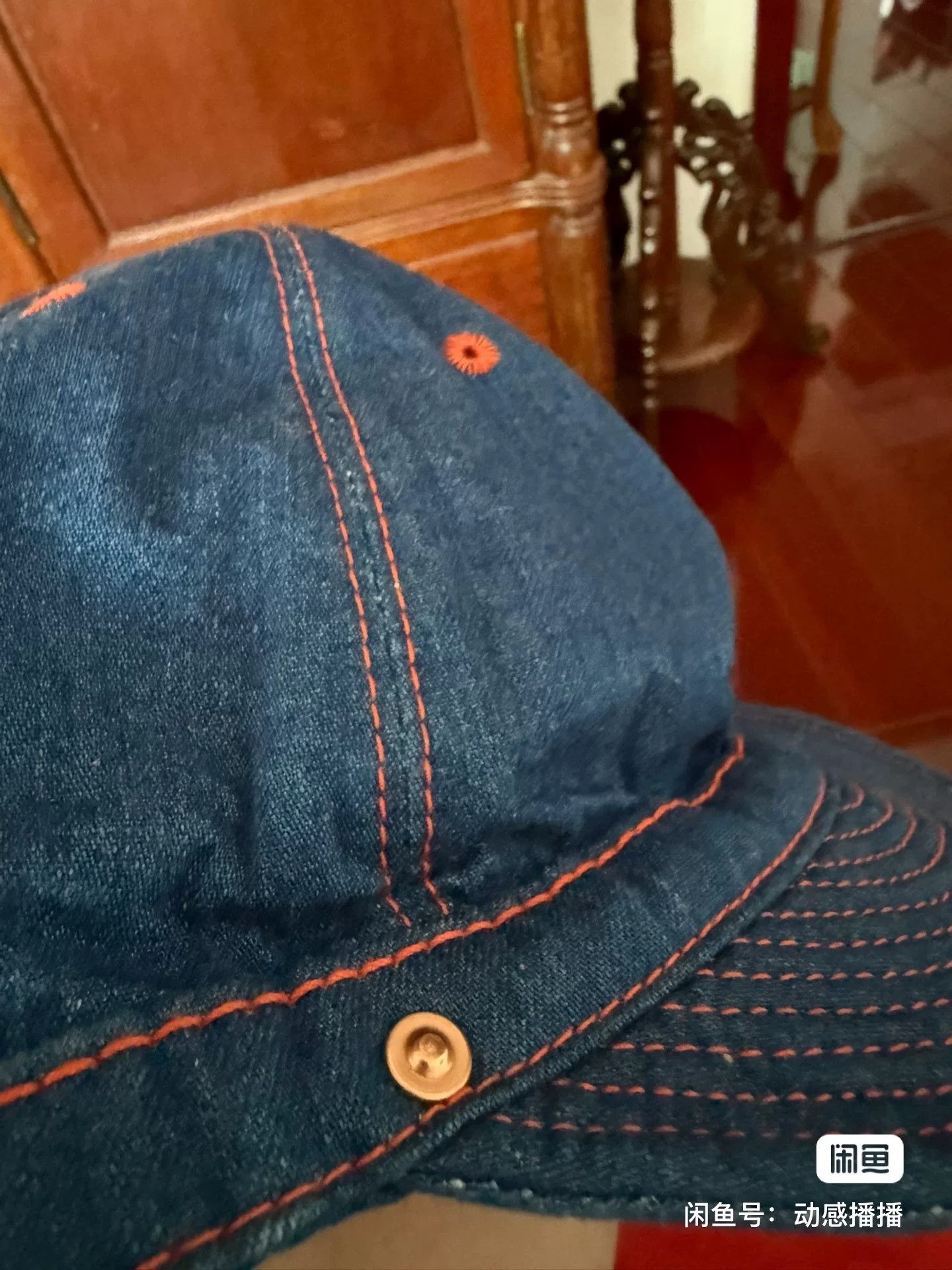 Vintage Decho Denim Baseball Cap Size ONE SIZE - 8 Thumbnail