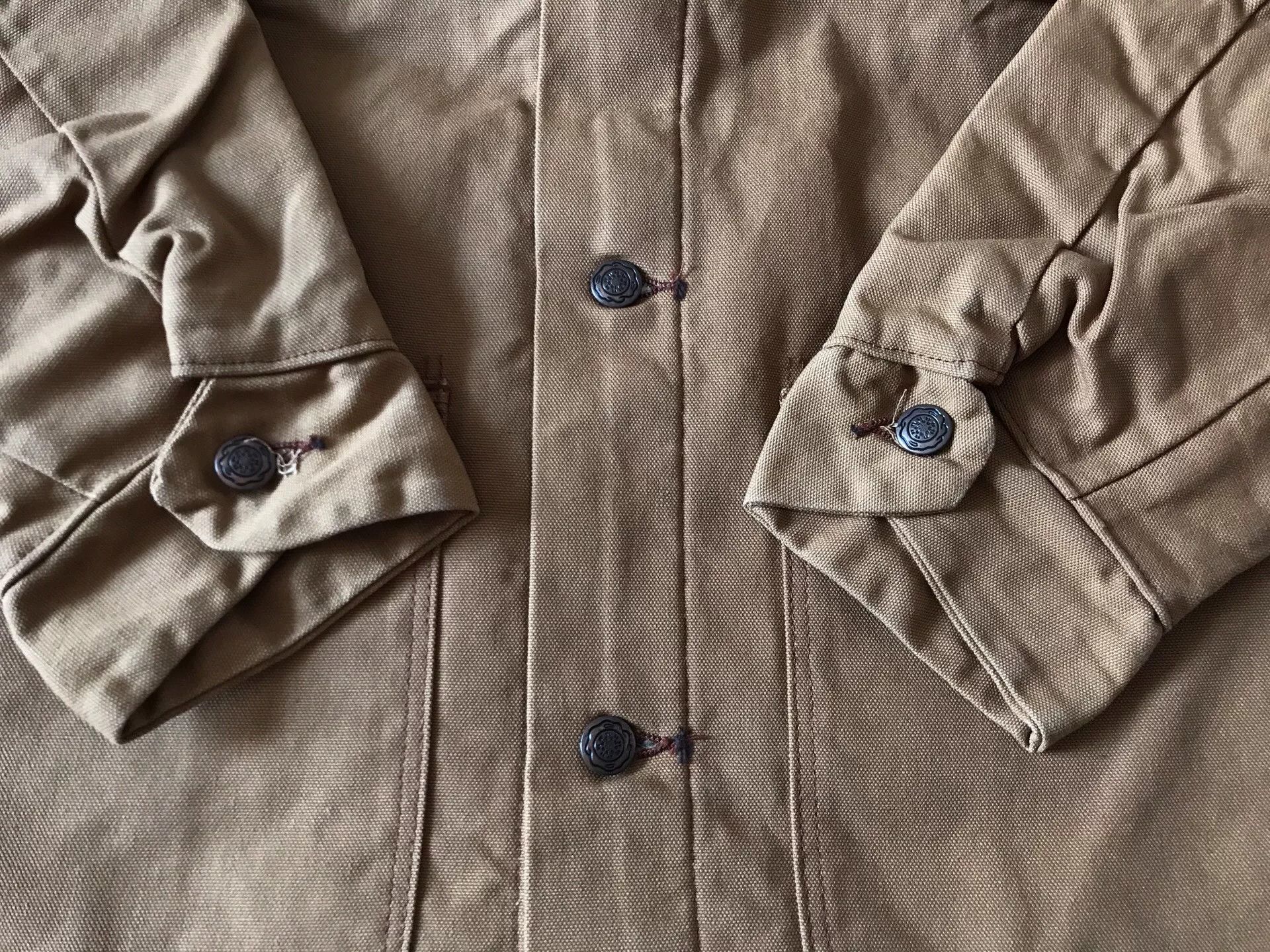 Vintage 80s Big Ben Brown Canvas Chore Coat 44 Size US S / EU 44-46 / 1 - 6 Thumbnail