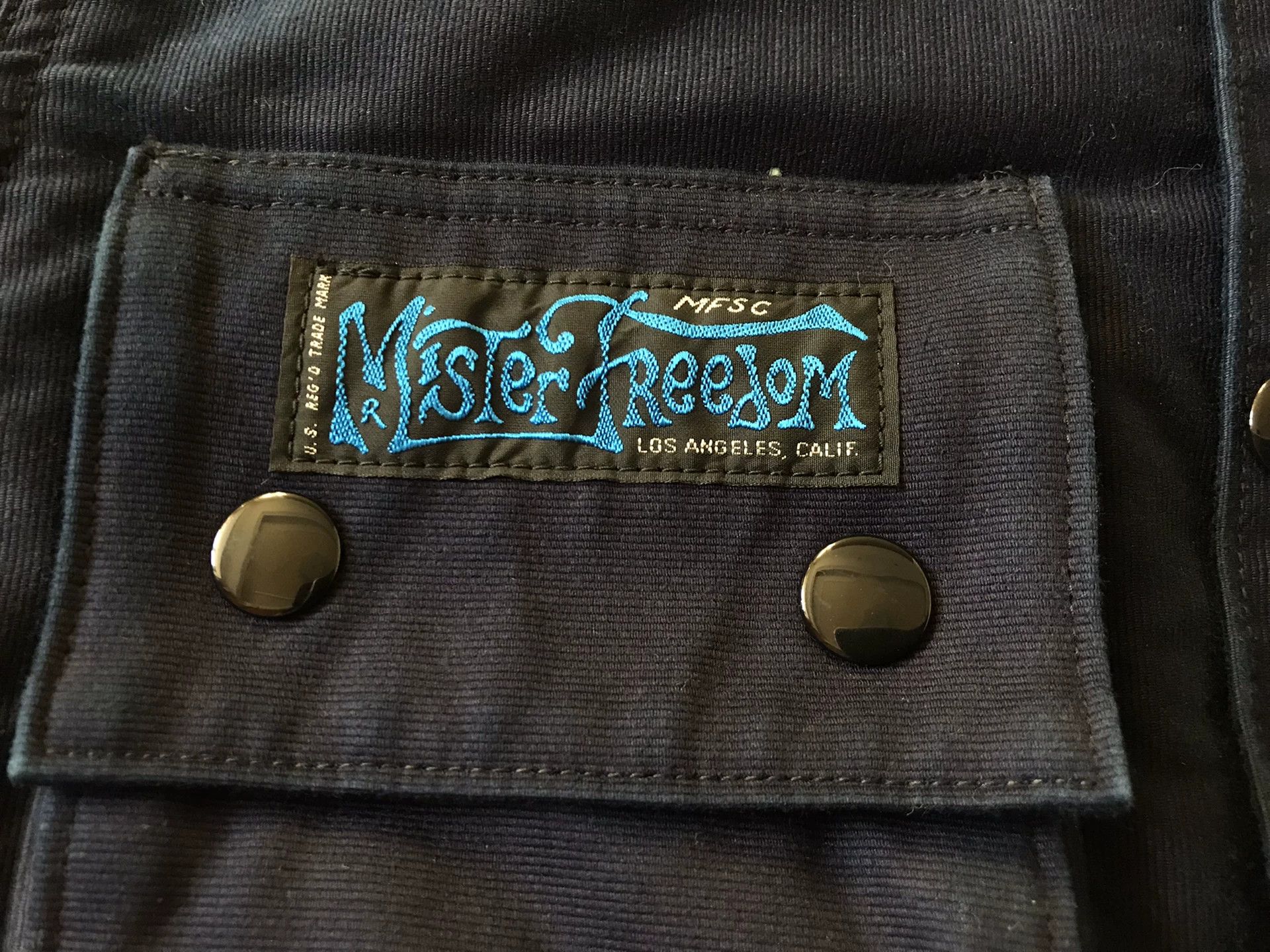 Vintage Mister Freedom Anniversary Indigo Moto Jacket Size US M / EU 48-50 / 2 - 7 Thumbnail