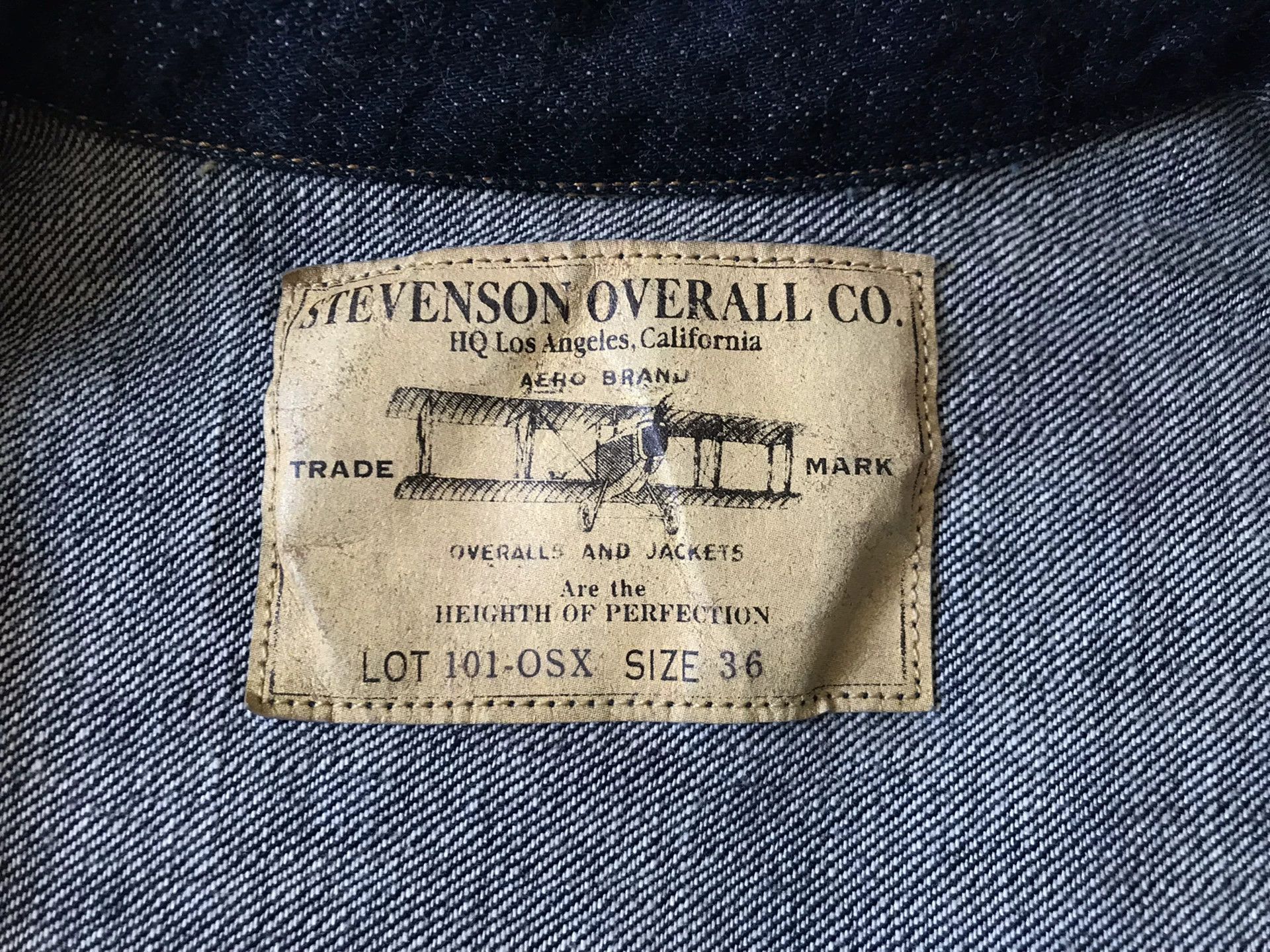 Buzz Rickson's Stevenson Overall Type 1 Denim Jacket Size US M / EU 48-50 / 2 - 8 Thumbnail