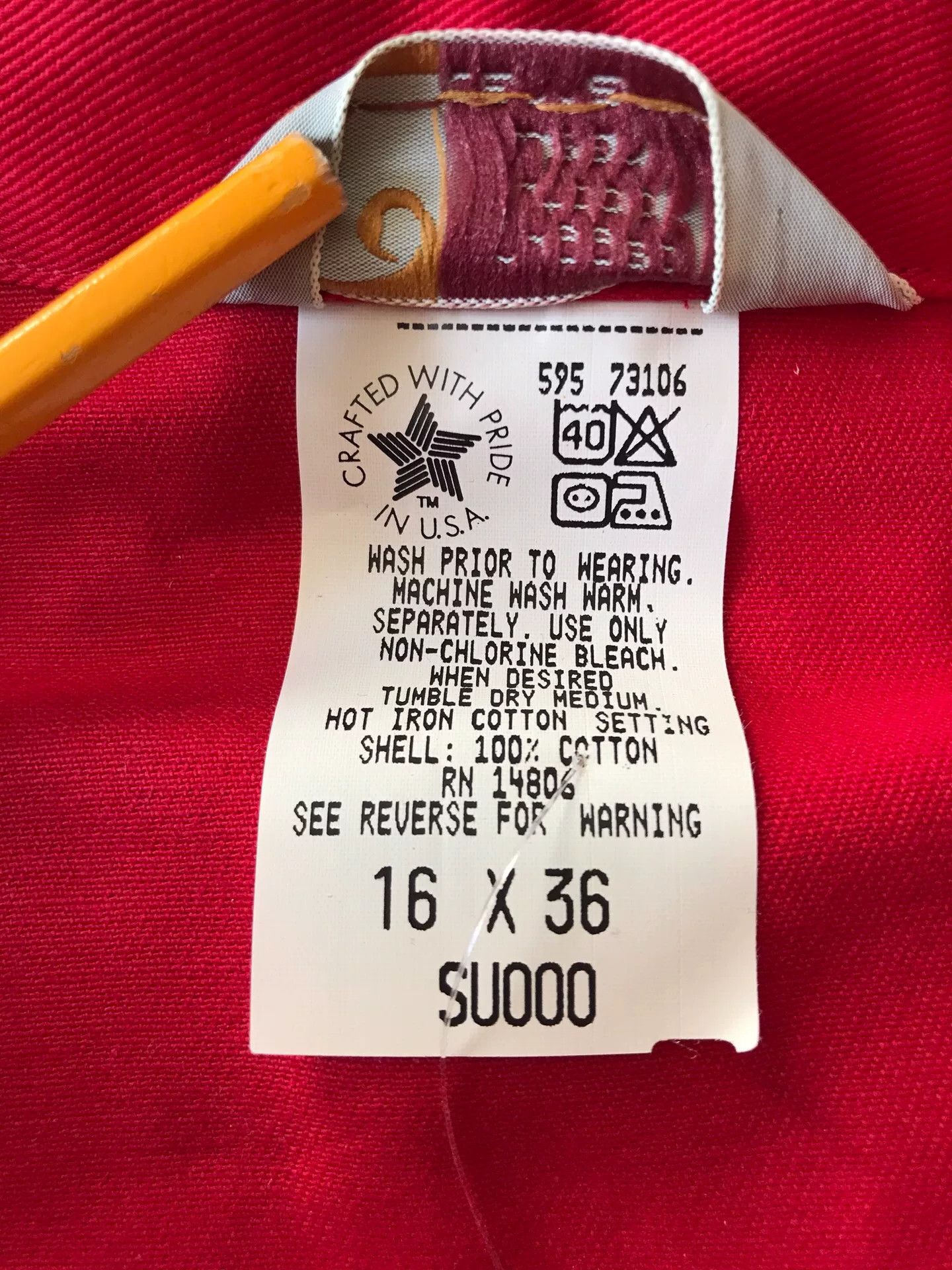 Carhartt 90s Carhartt SU000 Red Western Shirt Size US M / EU 48-50 / 2 - 9 Thumbnail