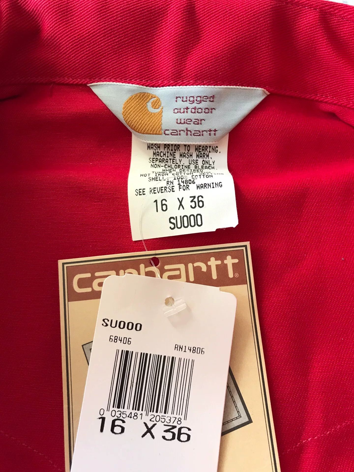 Carhartt 90s Carhartt SU000 Red Western Shirt Size US M / EU 48-50 / 2 - 7 Thumbnail