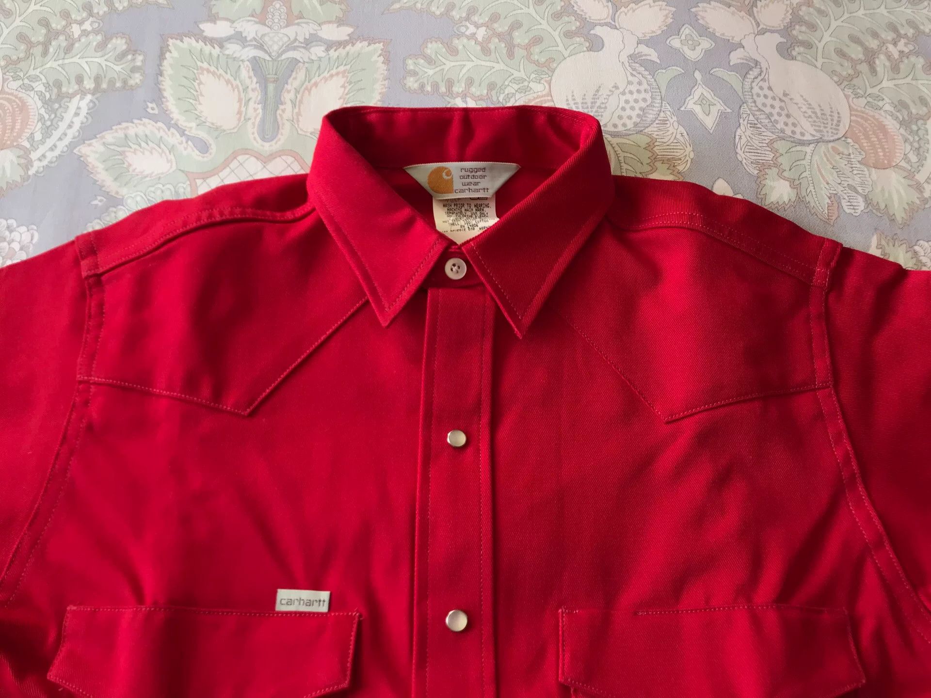 Carhartt 90s Carhartt SU000 Red Western Shirt Size US M / EU 48-50 / 2 - 3 Thumbnail