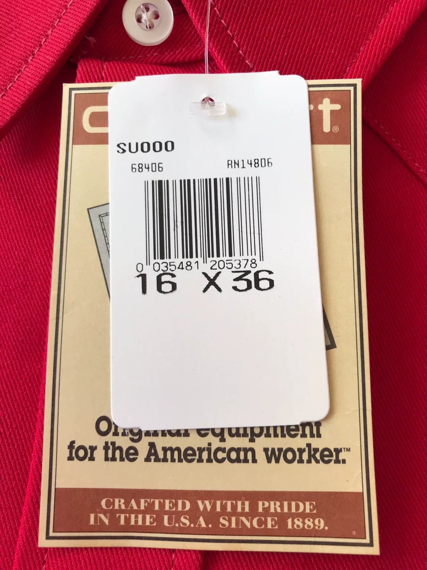 Carhartt 90s Carhartt SU000 Red Western Shirt Size US M / EU 48-50 / 2 - 8 Thumbnail