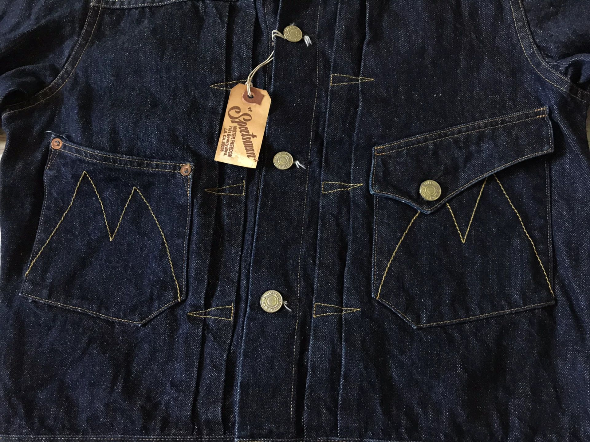 Mister Freedom Mister Freedom Shawl Collar Type 2 Denim Jacket Size US M / EU 48-50 / 2 - 4 Thumbnail