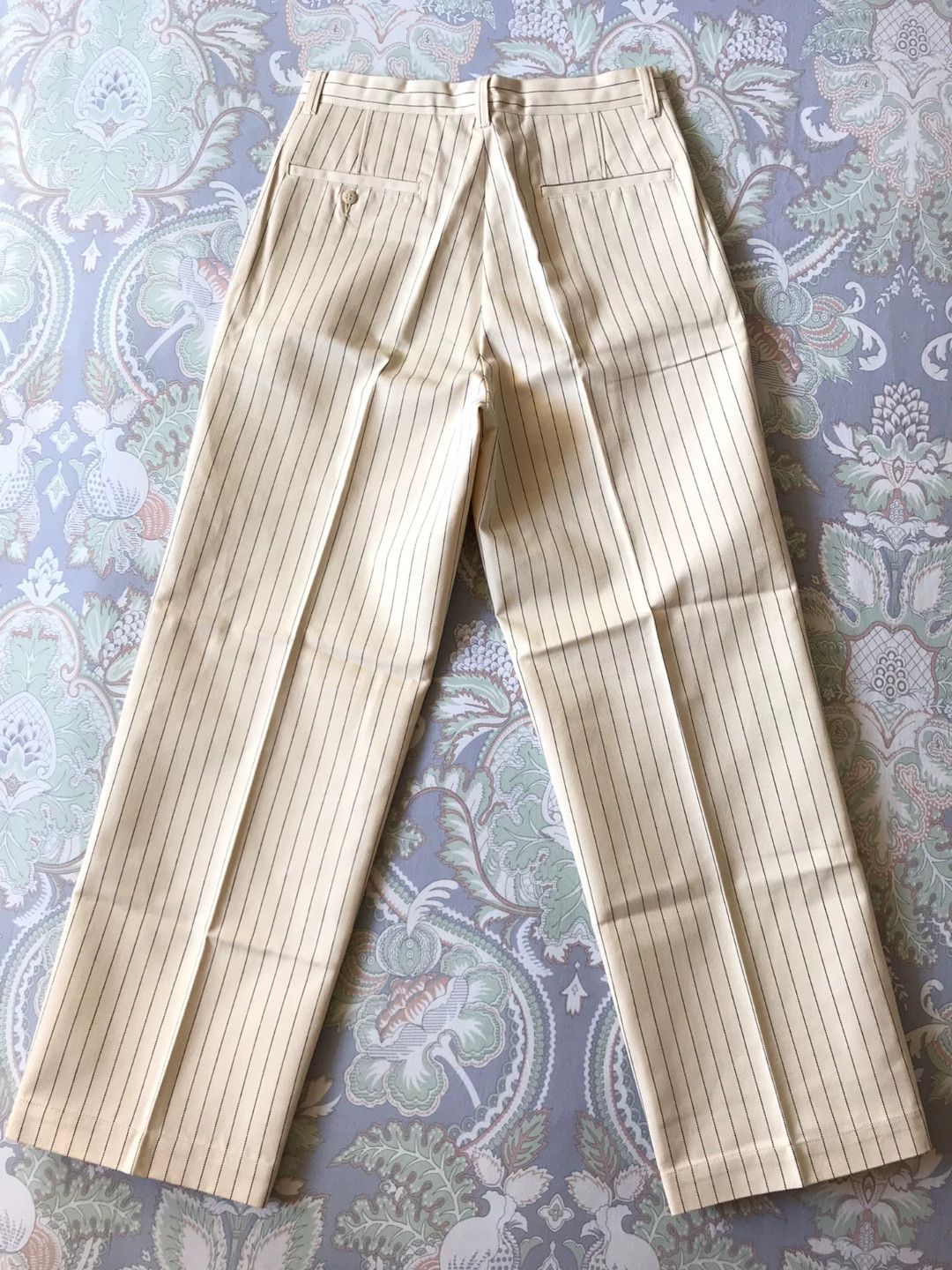 Vintage Labour Union Herringbone Wide-Leg Chino Pants Size US 32 / EU 48 - 2 Thumbnail