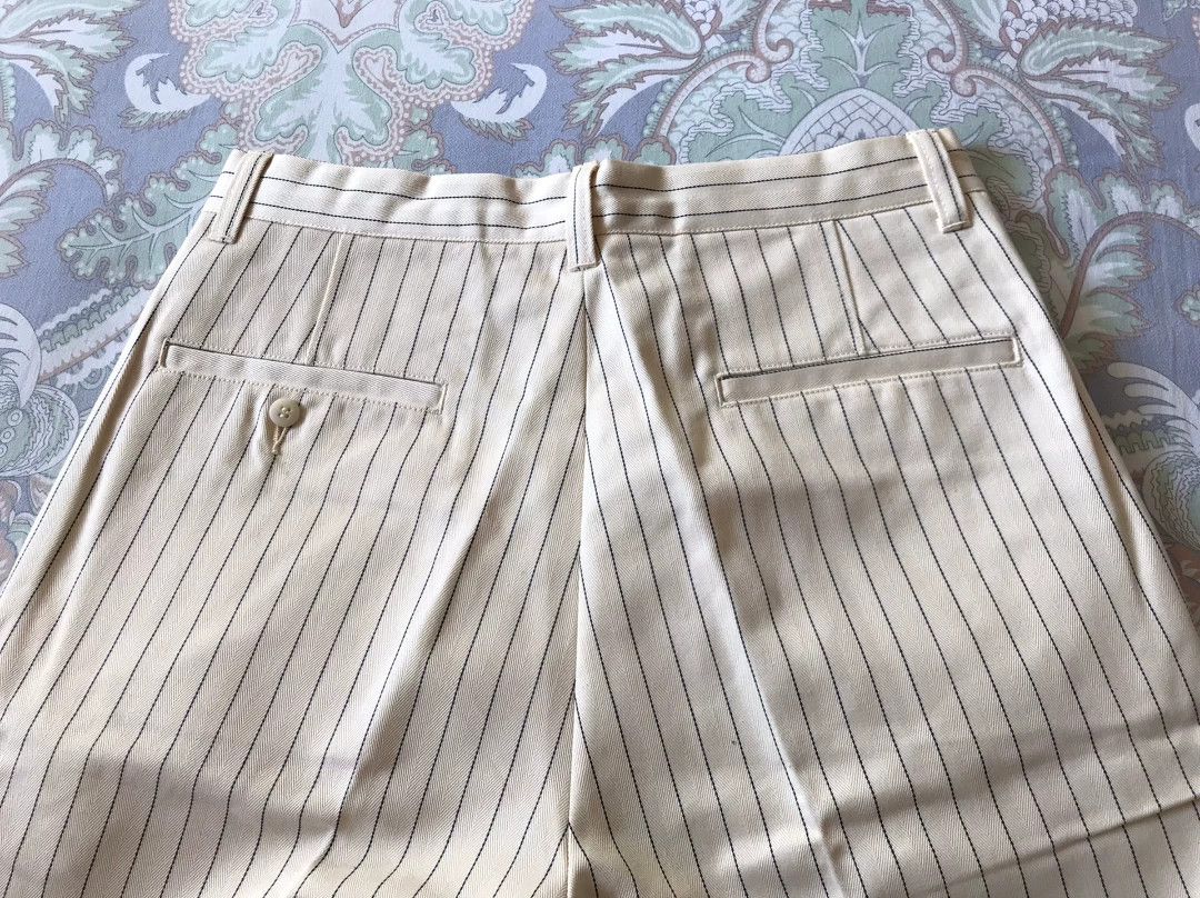 Vintage Labour Union Herringbone Wide-Leg Chino Pants Size US 32 / EU 48 - 4 Thumbnail