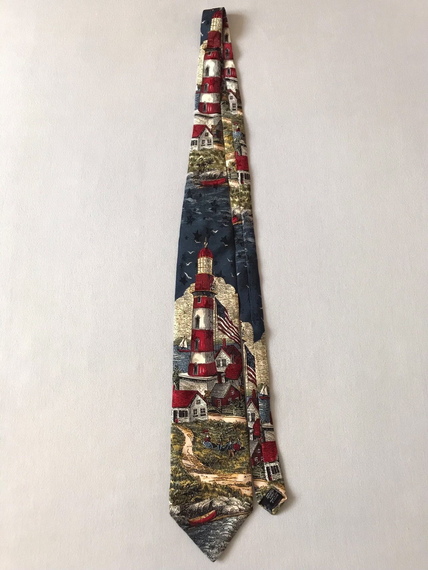 Vintage Vintage USA Silk Tango Oil Painting Tie Size ONE SIZE - 3 Thumbnail