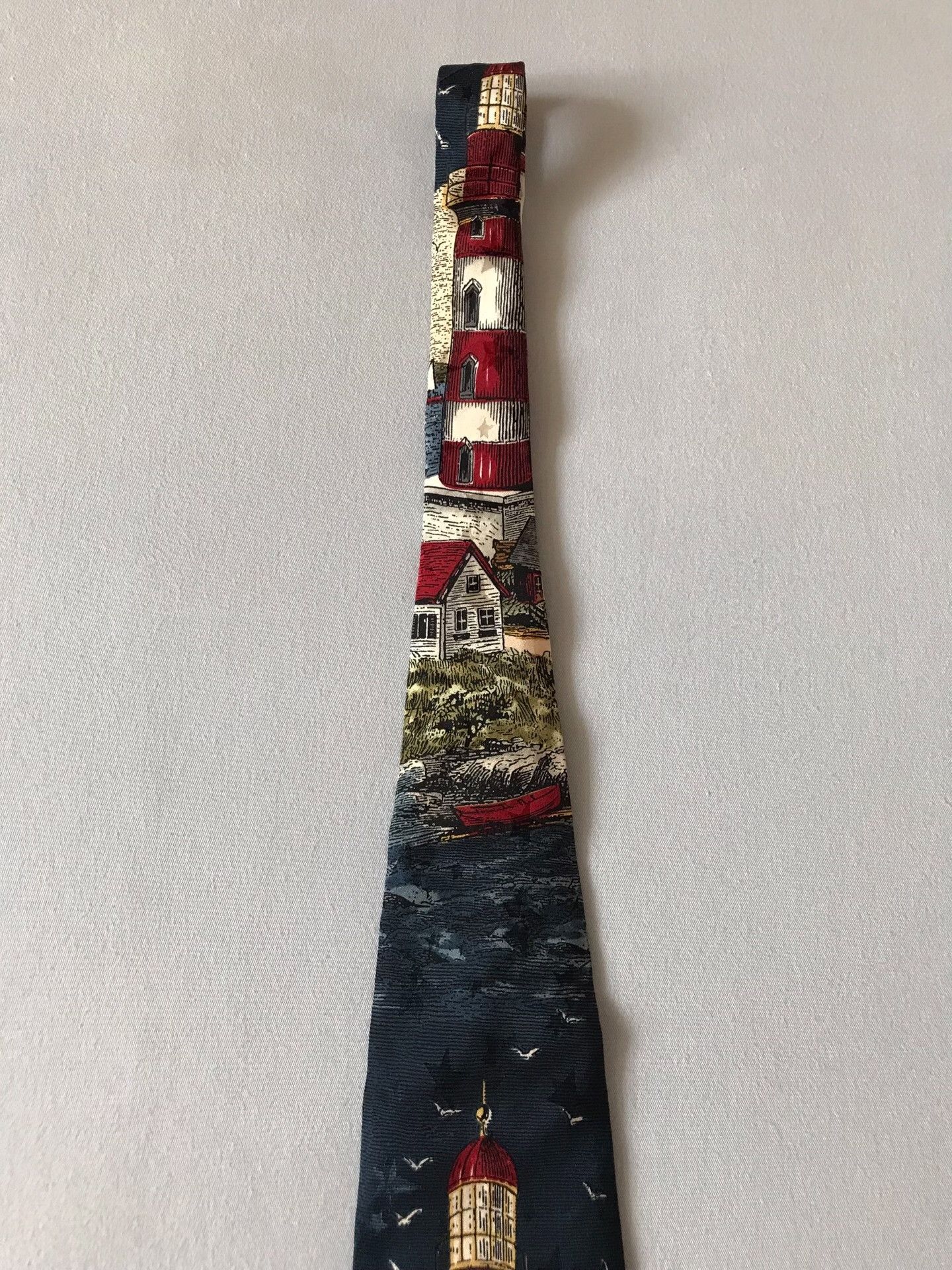 Vintage Vintage USA Silk Tango Oil Painting Tie Size ONE SIZE - 5 Thumbnail