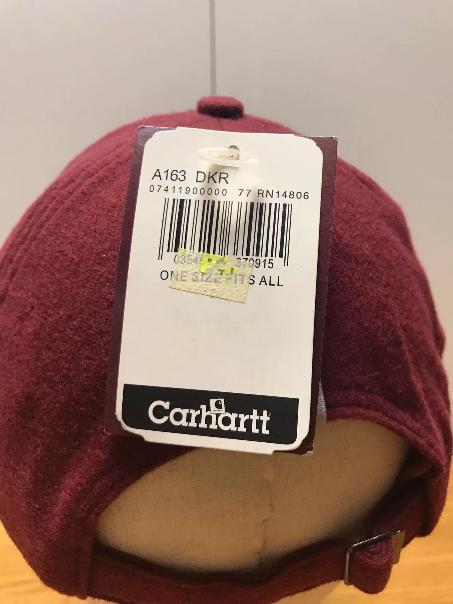 Carhartt Carhartt A163 DKR Wool Baseball Cap Size ONE SIZE - 7 Thumbnail