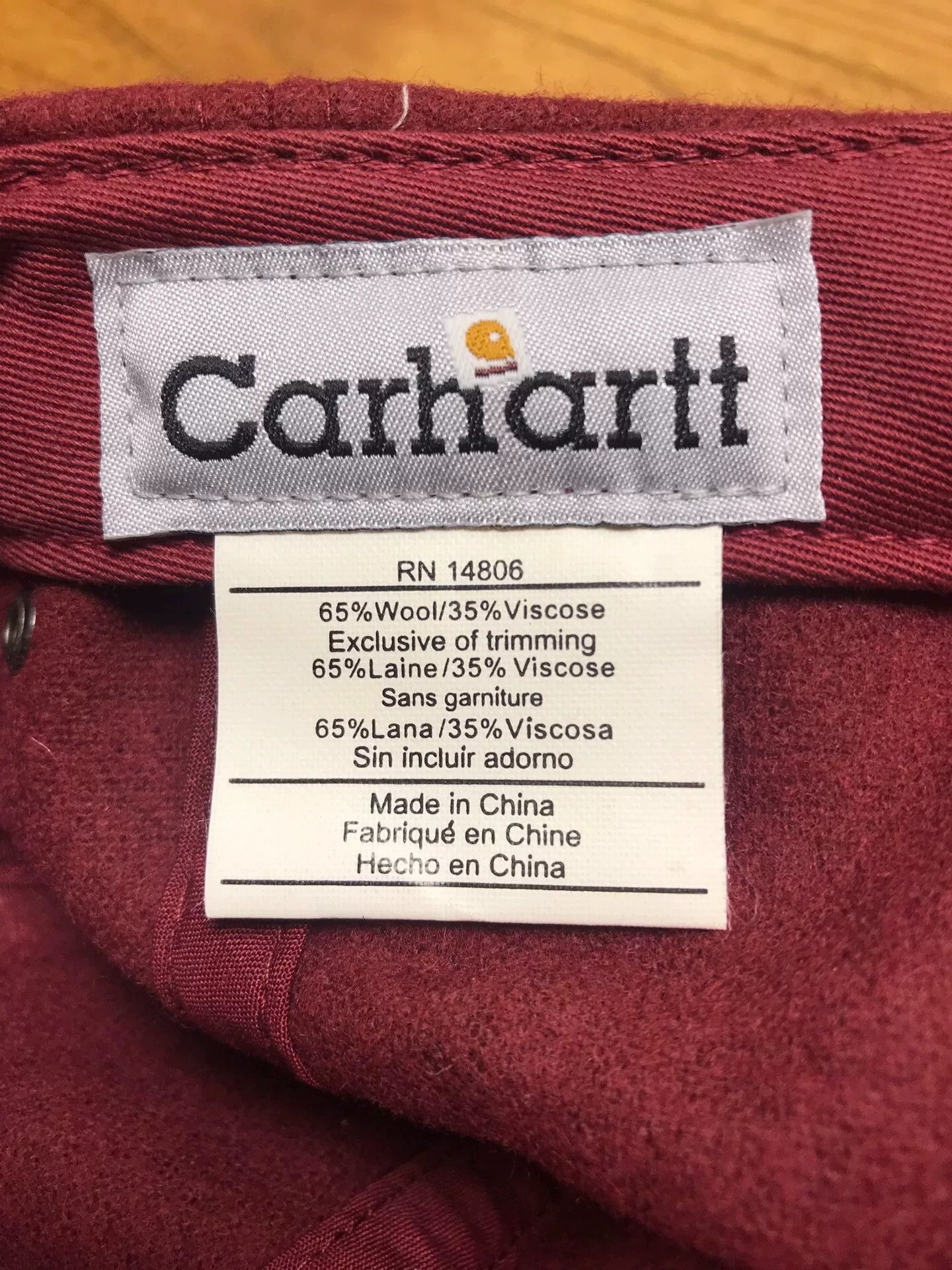Carhartt Carhartt A163 DKR Wool Baseball Cap Size ONE SIZE - 8 Thumbnail