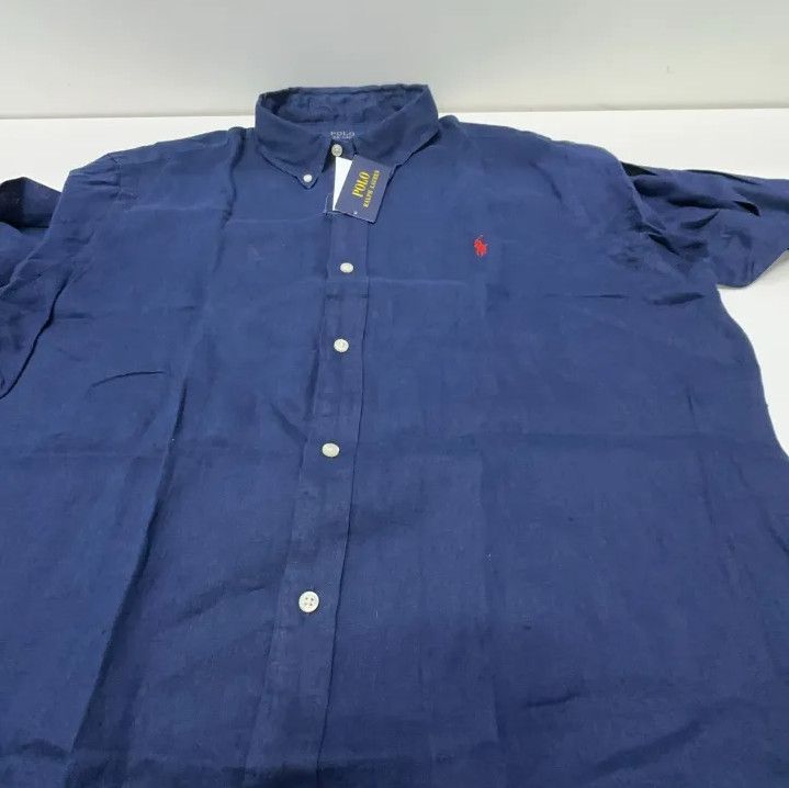 Polo Ralph Lauren Polo Ralph Lauren Solid Logo Embroidered Long-Sleeve Shirt Size US XL / EU 56 / 4 - 5 Thumbnail