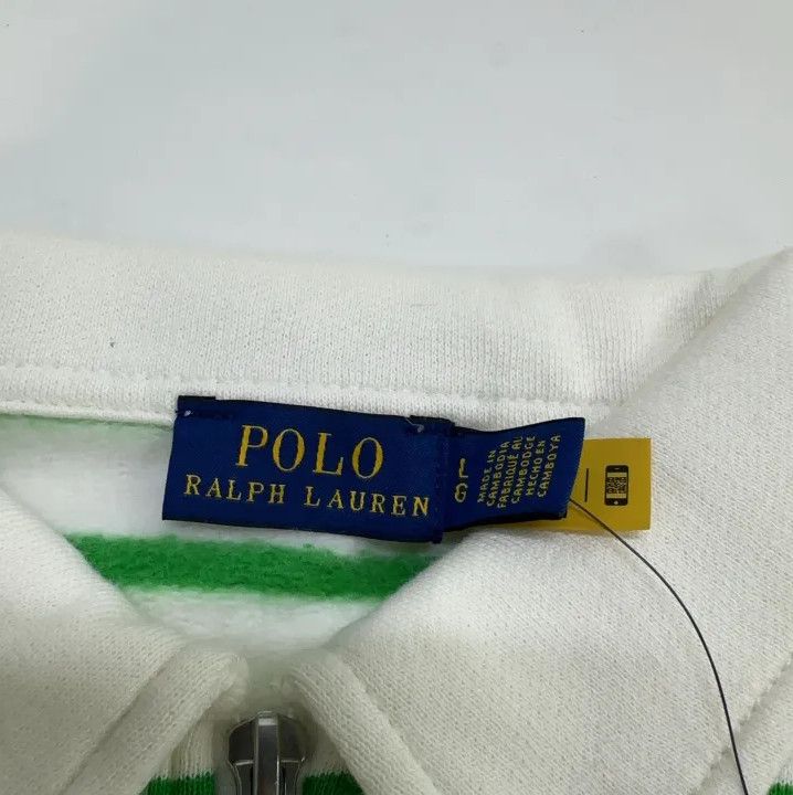 Polo Ralph Lauren Polo Ralph Lauren Unisex Half-Zip Striped Sweatshirt Size US L / EU 52-54 / 3 - 4 Thumbnail