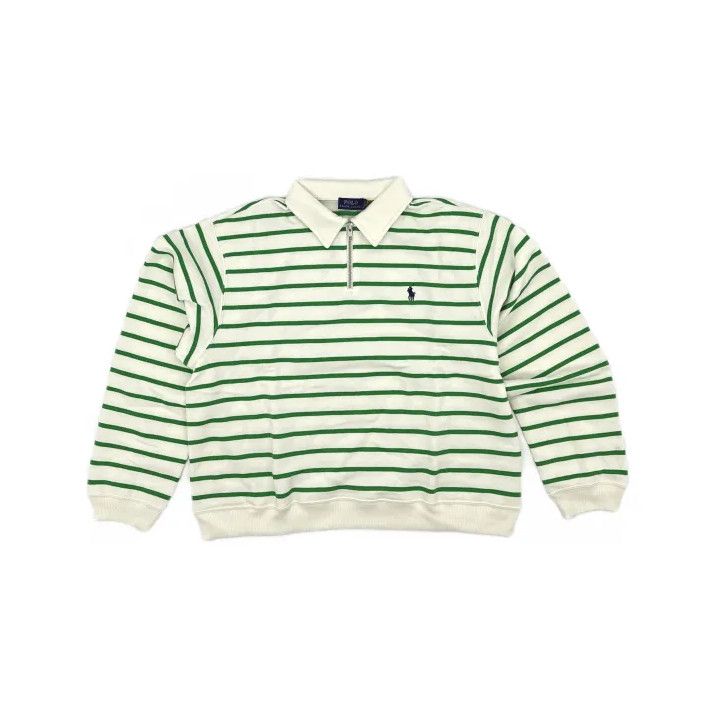 Polo Ralph Lauren Polo Ralph Lauren Unisex Half-Zip Striped Sweatshirt Size US L / EU 52-54 / 3 - 2 Thumbnail