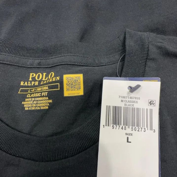 Polo Ralph Lauren Polo Ralph Lauren Men's Black Long-Sleeve T-Shirt Size US L / EU 52-54 / 3 - 4 Thumbnail