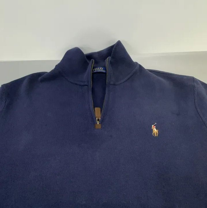 Polo Ralph Lauren Polo Ralph Lauren Men's Solid Half-Zip Logo Sweatshirt Size US L / EU 52-54 / 3 - 10 Thumbnail