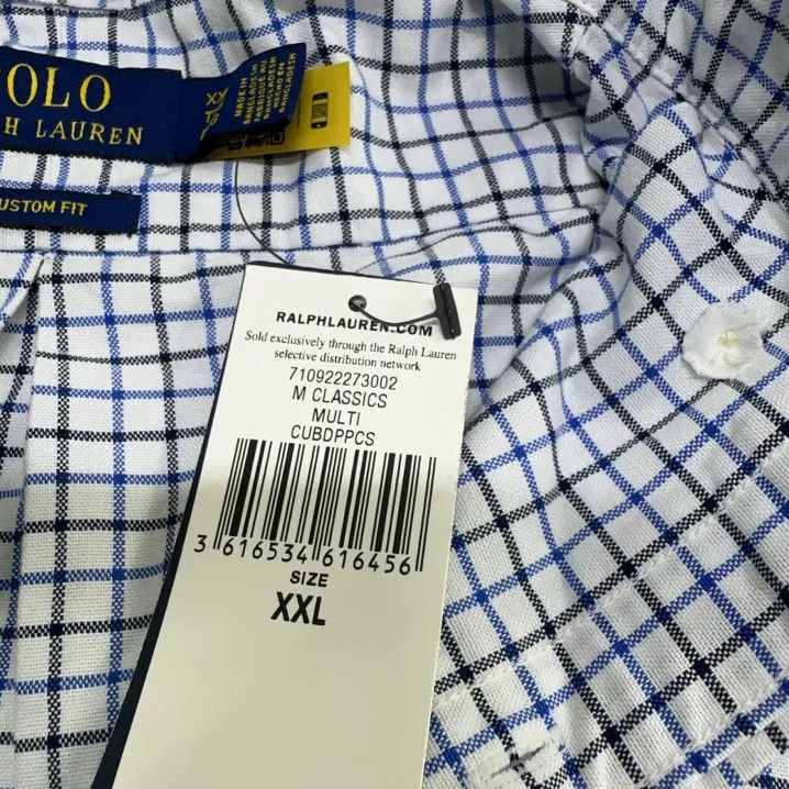 Polo Ralph Lauren Polo Ralph Lauren Check Logo Embroidered Long-Sleeve Shirt Size US XXL / EU 58 / 5 - 5 Thumbnail