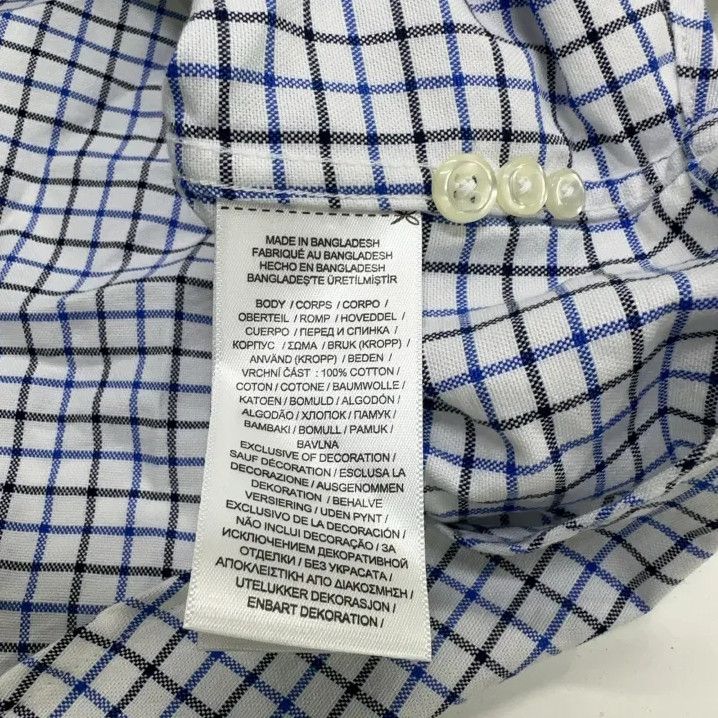 Polo Ralph Lauren Polo Ralph Lauren Check Logo Embroidered Long-Sleeve Shirt Size US XXL / EU 58 / 5 - 6 Thumbnail