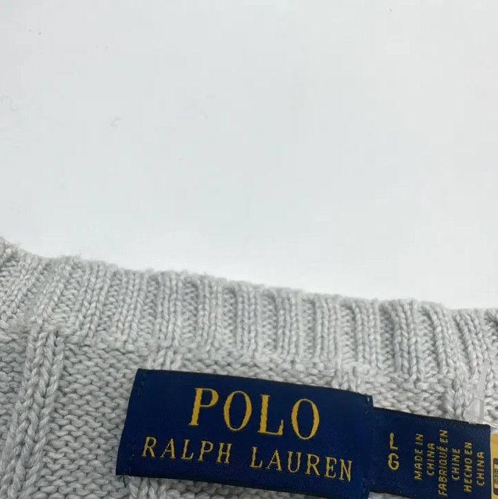 Polo Ralph Lauren Polo Ralph Lauren Men's Solid Cable Knit Sweater Size US L / EU 52-54 / 3 - 2 Thumbnail