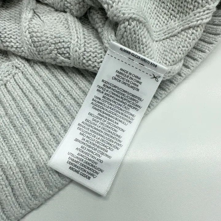 Polo Ralph Lauren Polo Ralph Lauren Men's Solid Cable Knit Sweater Size US L / EU 52-54 / 3 - 3 Thumbnail