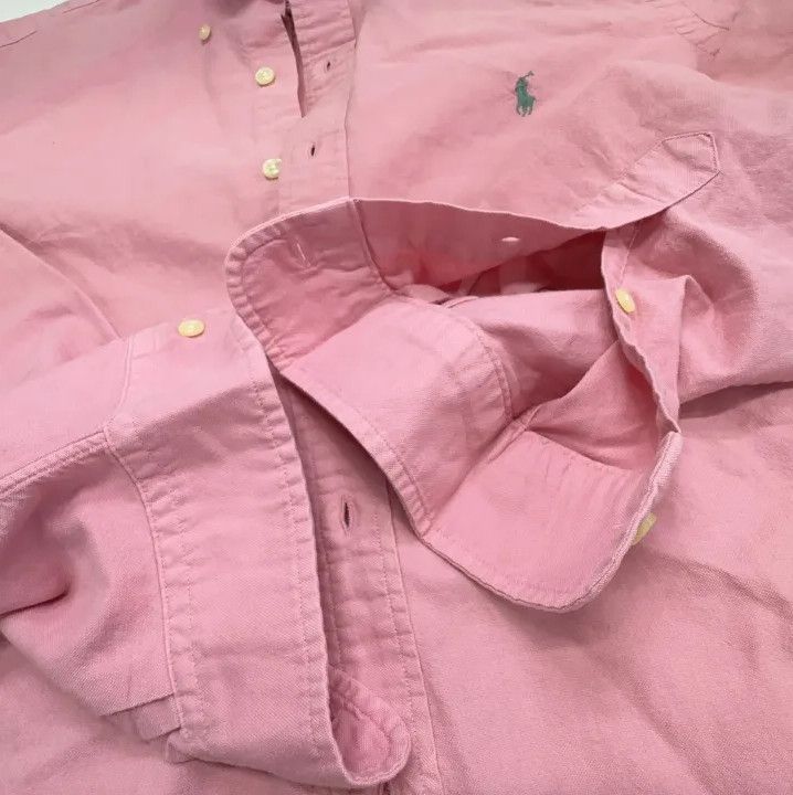 Polo Ralph Lauren Polo Ralph Lauren Men's Pink Embroidered Long-Sleeve Shirt Size US M / EU 48-50 / 2 - 12 Thumbnail