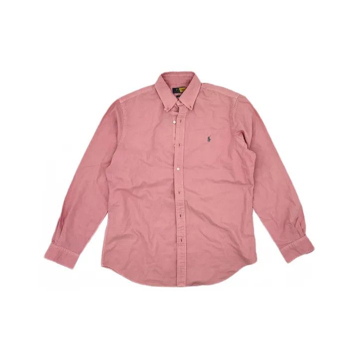 Polo Ralph Lauren Polo Ralph Lauren Men's Pink Embroidered Long-Sleeve Shirt Size US M / EU 48-50 / 2 - 2 Thumbnail