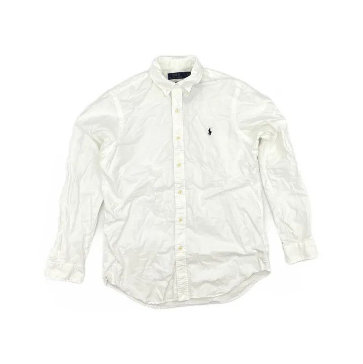 Polo Ralph Lauren Polo Ralph Lauren Men's White Long-Sleeve Button Shirt Size US M / EU 48-50 / 2 - 2 Thumbnail