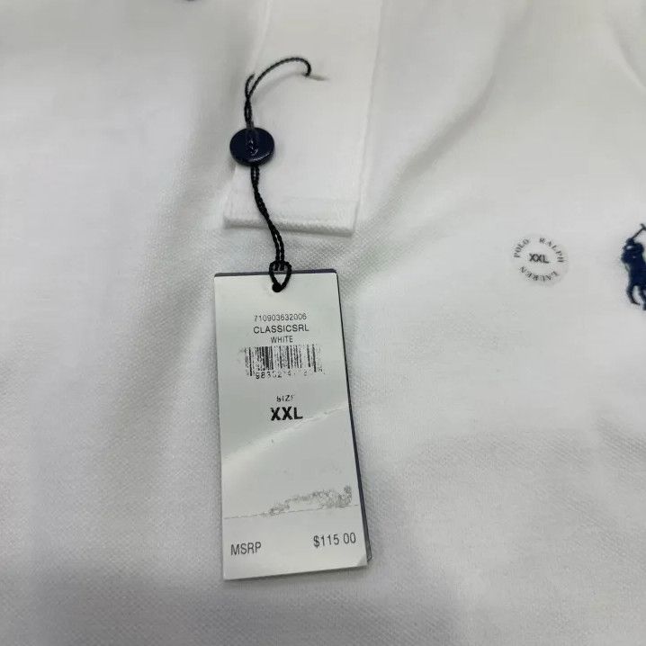 Polo Ralph Lauren Polo Ralph Lauren Classic Logo Stripe Short Sleeve Polo Size US XXL / EU 58 / 5 - 5 Thumbnail