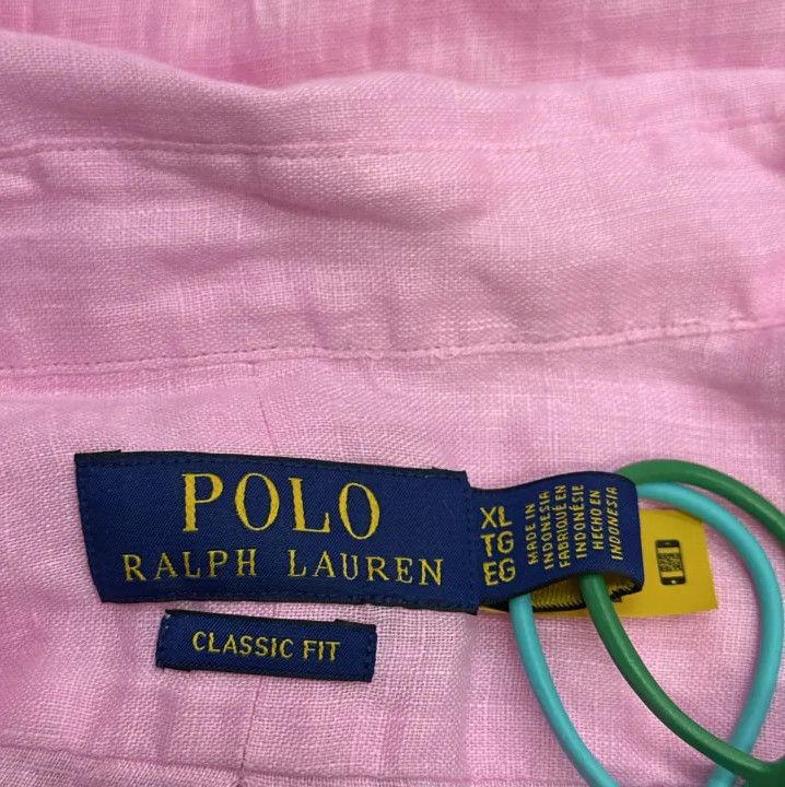 Polo Ralph Lauren Polo Ralph Lauren Men's Pink Long-Sleeve Button-Up Shirt Size US XL / EU 56 / 4 - 2 Thumbnail