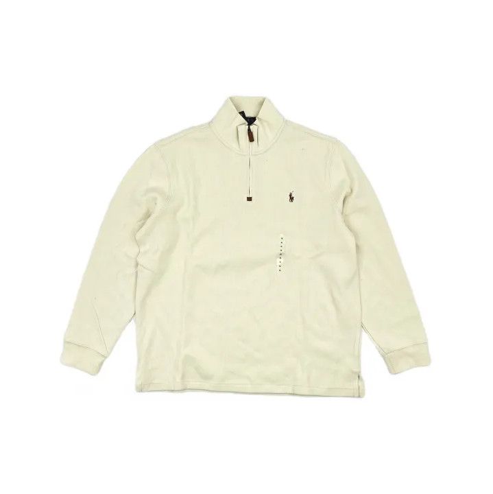 Polo Ralph Lauren Polo Ralph Lauren FW22 Solid Logo Zip Collar Sweatshirt Size US XL / EU 56 / 4 - 2 Thumbnail