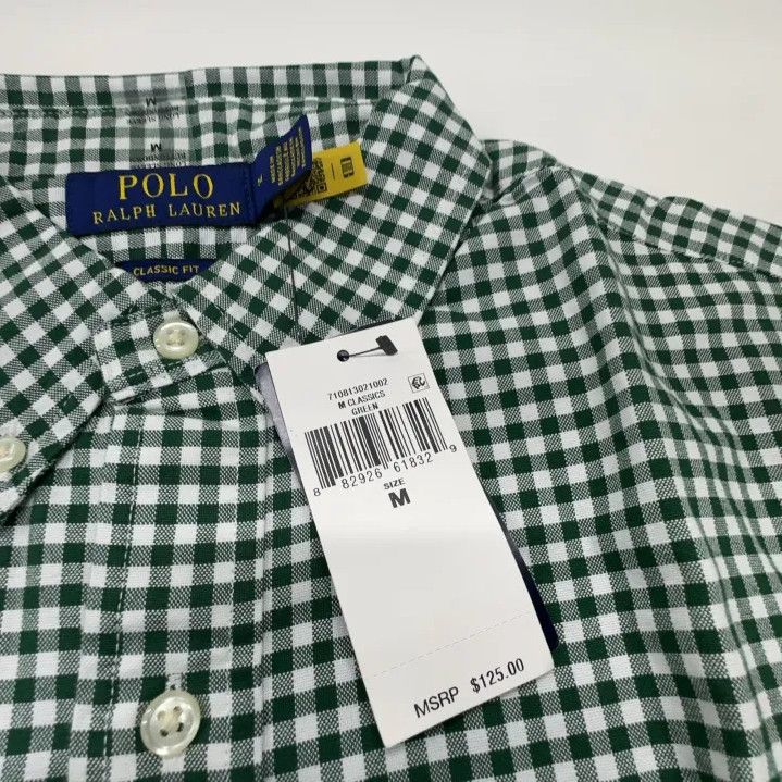 Polo Ralph Lauren Polo Ralph Lauren Men's Classic Check Oxford Shirt Size US M / EU 48-50 / 2 - 5 Thumbnail