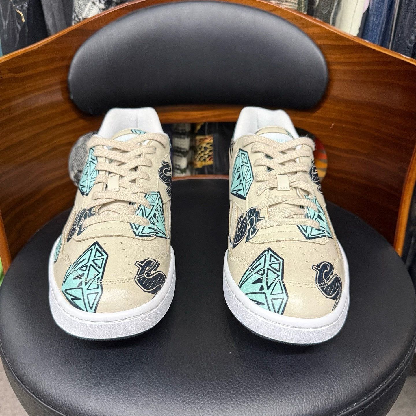 Other Collab White Lowtop Sneakers 42 Men Size US 9 / EU 42 - 2 Thumbnail