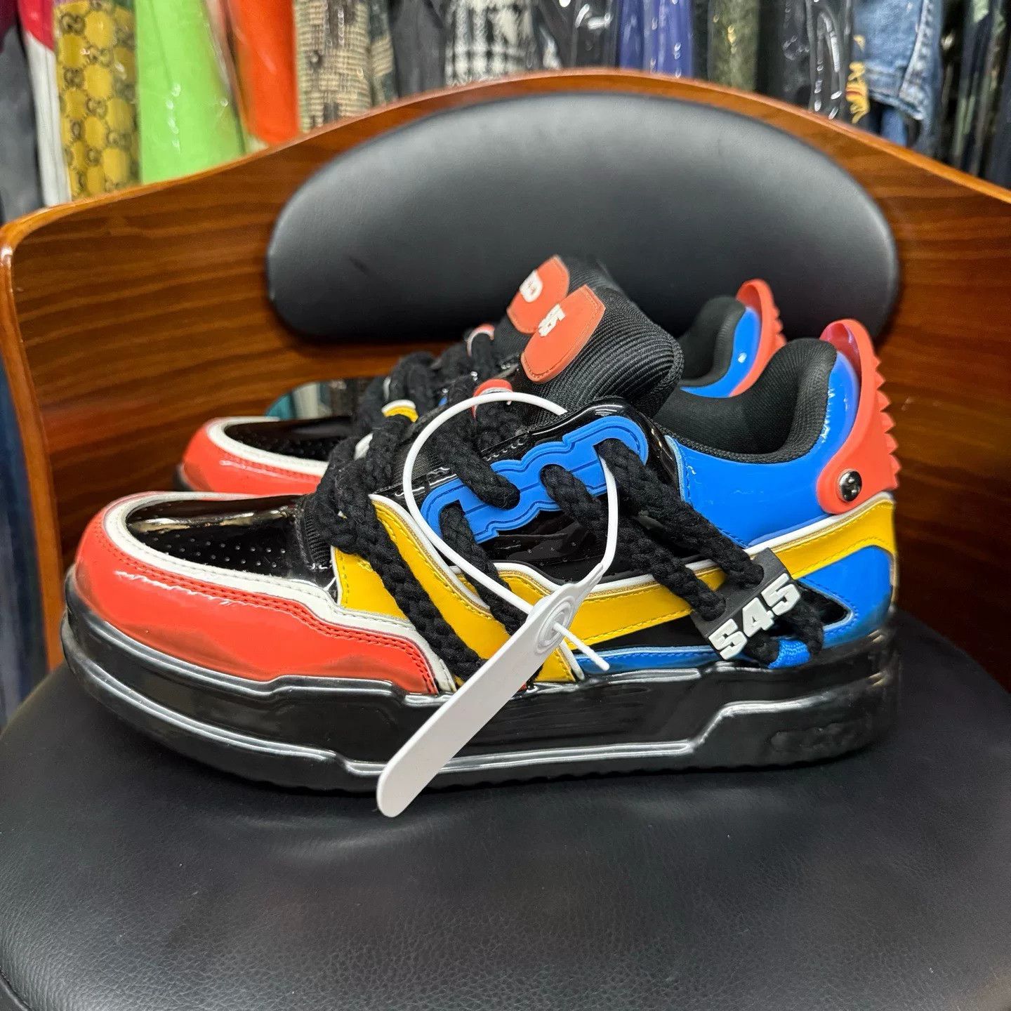 Other Collab Black Lowtop Sneakers S Men Size US 10 / EU 43 - 6 Thumbnail