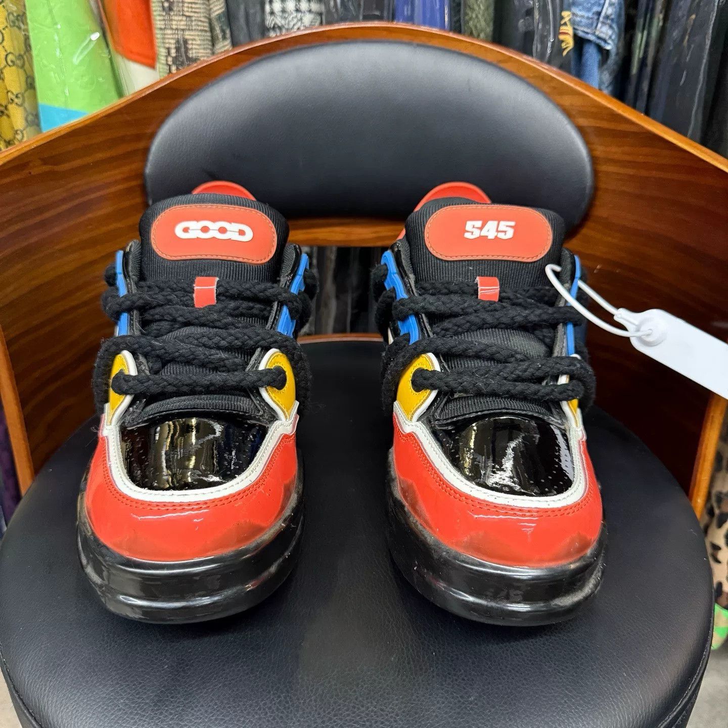 Other Collab Black Lowtop Sneakers S Men Size US 10 / EU 43 - 2 Thumbnail