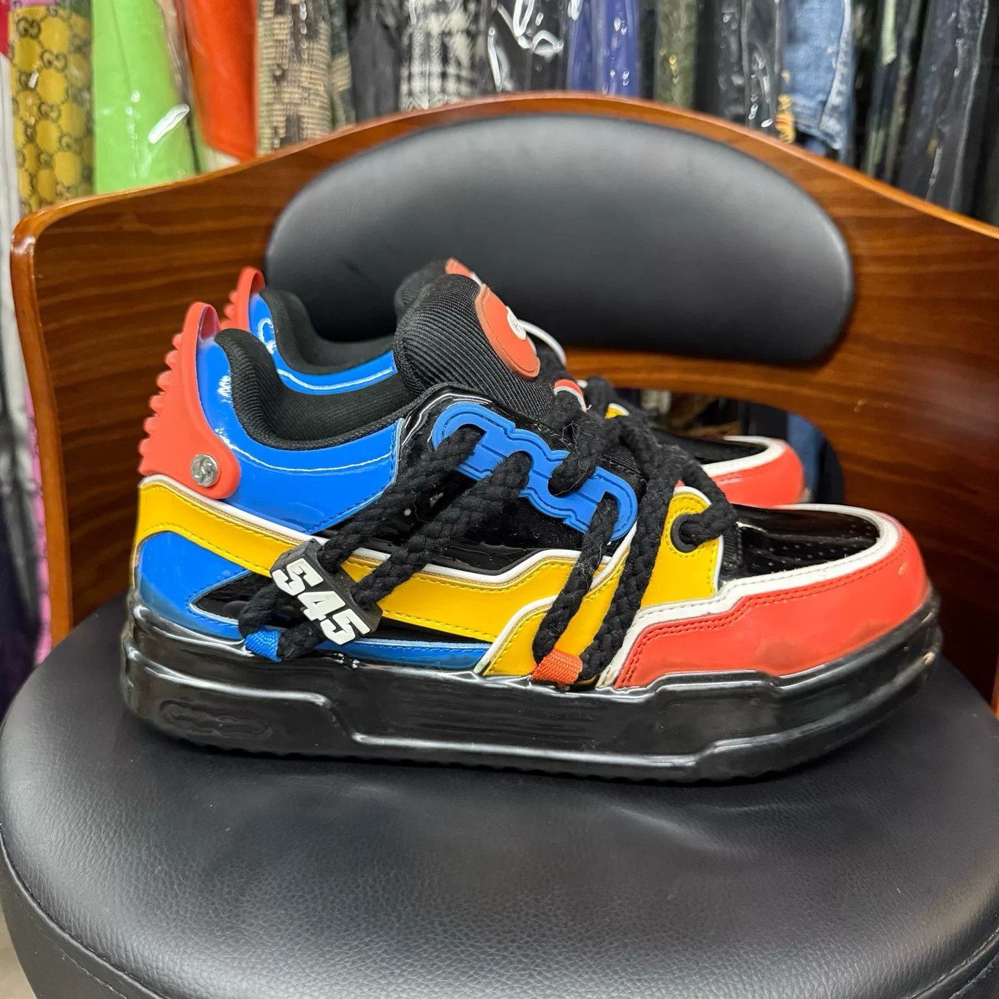 Other Collab Black Lowtop Sneakers S Men Size US 10 / EU 43 - 4 Thumbnail