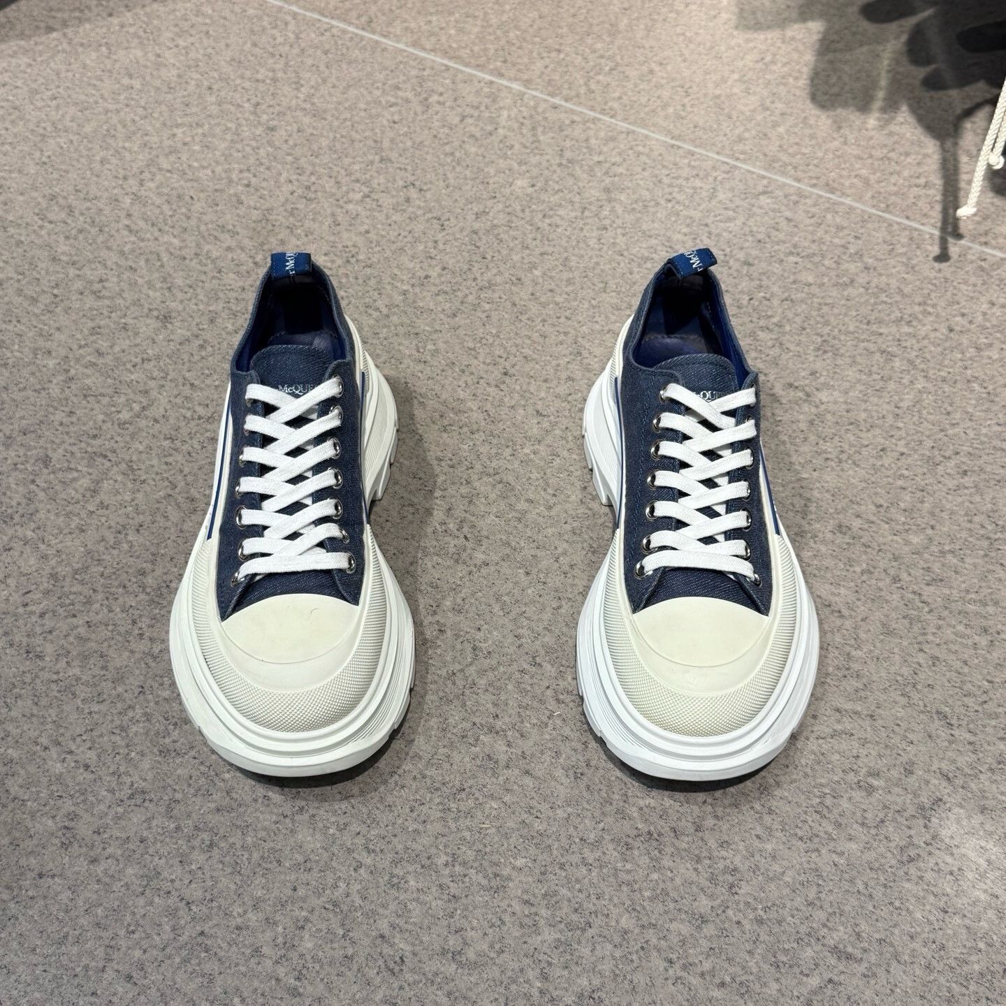 Alexander McQueen Alexander McQueen Denim Blue Lowtop Sneakers 39 Men Size US 6.5 / EU 39-40 - 5 Thumbnail