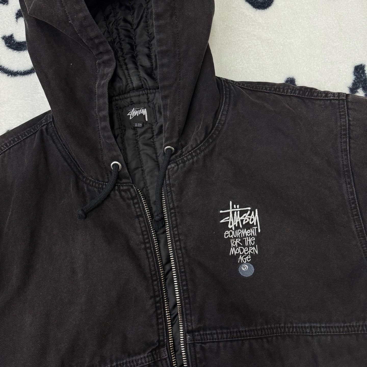 Stussy Stussy Distressed Black Light Jacket XL Men Size US XL / EU 56 / 4 - 4 Thumbnail